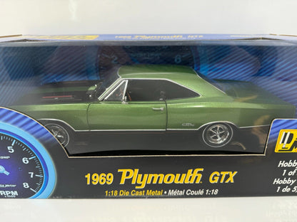 Ertl American Muscle Auto Meter 1969 Plymouth GTX Hobby Edition 1:18 Diecast