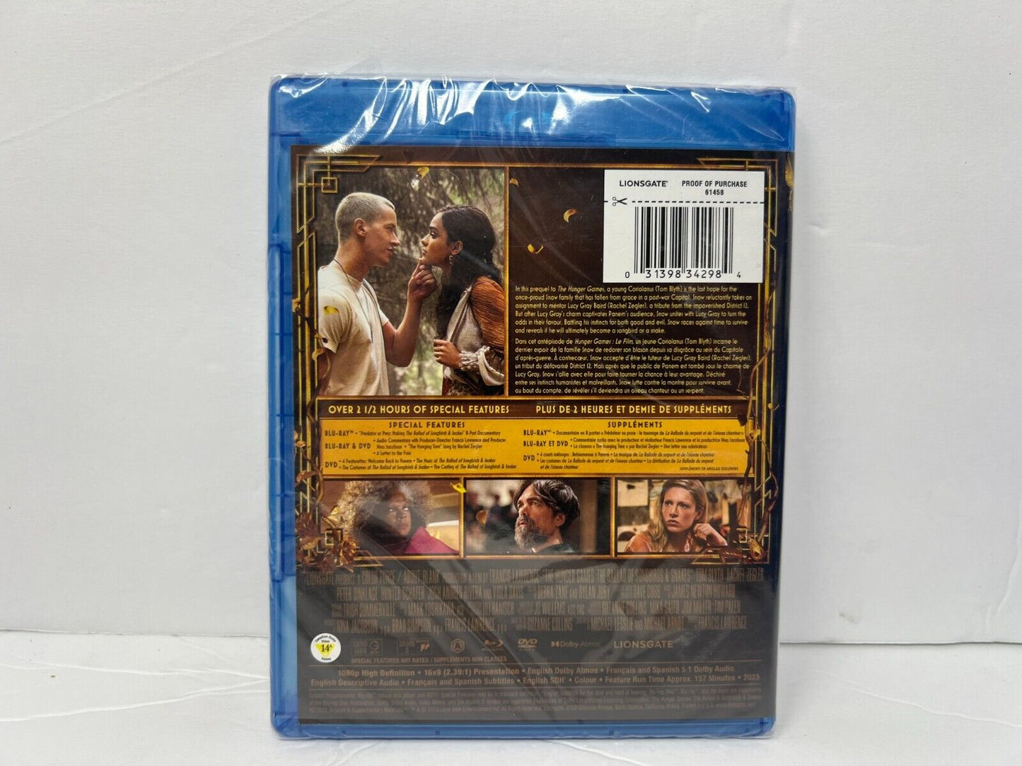 The Hunger Games Ballad of Songbirds & Snakes (Blu-ray) Sci-Fi New and Sealed!!!