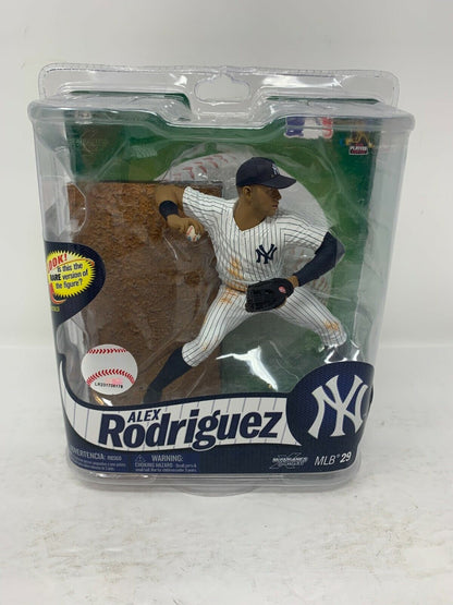 McFarlane MLB Series 29 Alex Rodriguez New York Yankees White Pinstripes Jersey