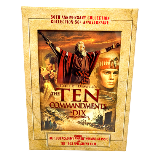 The Ten Commandments 50th Anniversary Collection (DVD) Drama Good Condition!!!