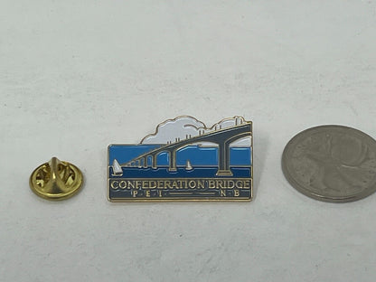 Confederation Bridge Prince Edward Island Souvenir Cities & States Lapel Pin SP4