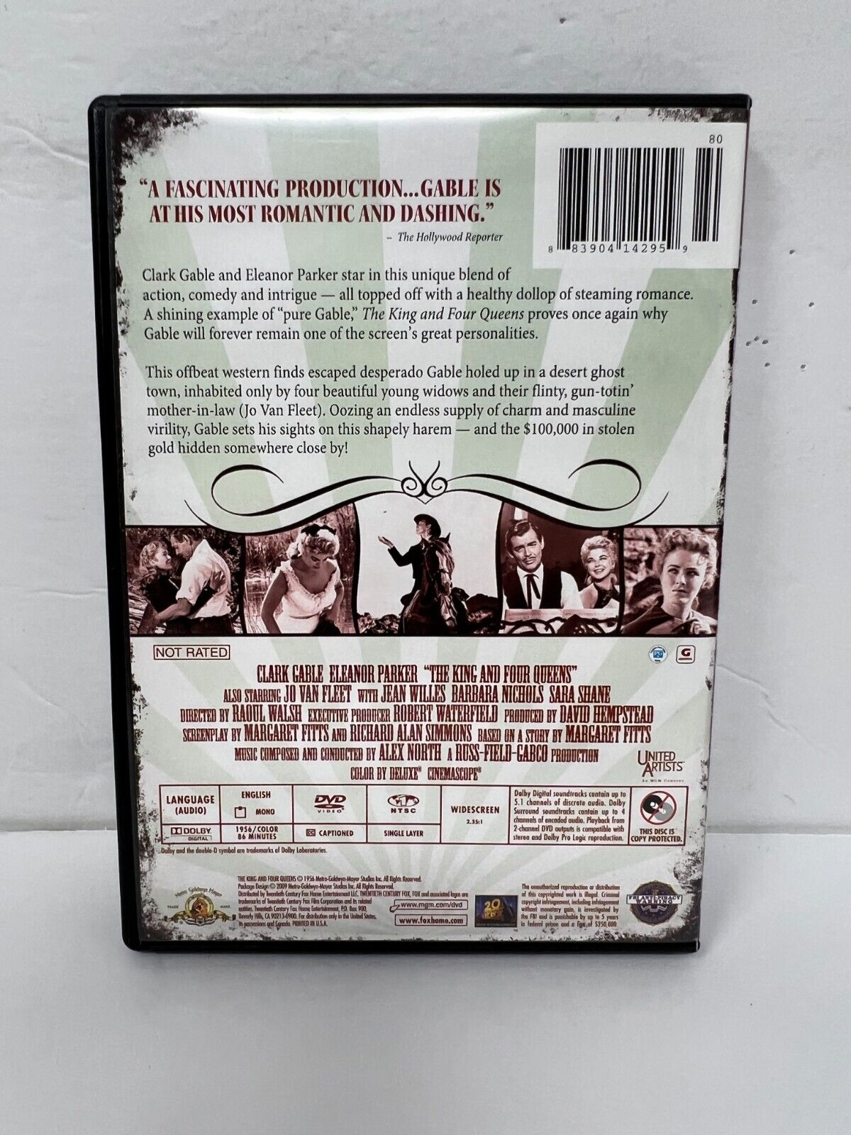 The King and Four Queens (DVD) Western Good Condition!!!