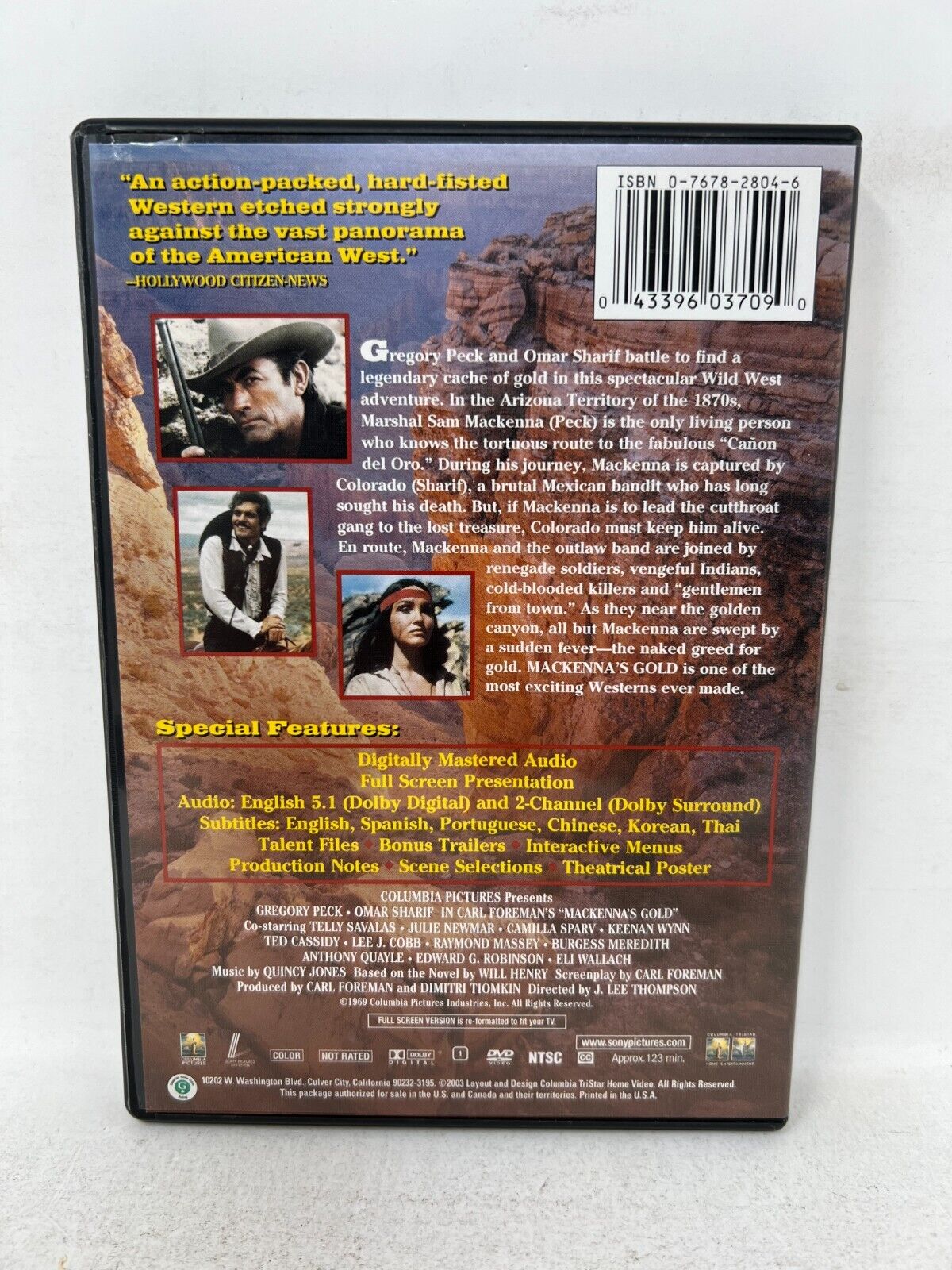 Mackenna's Gold (DVD) Western Good Condition!!!