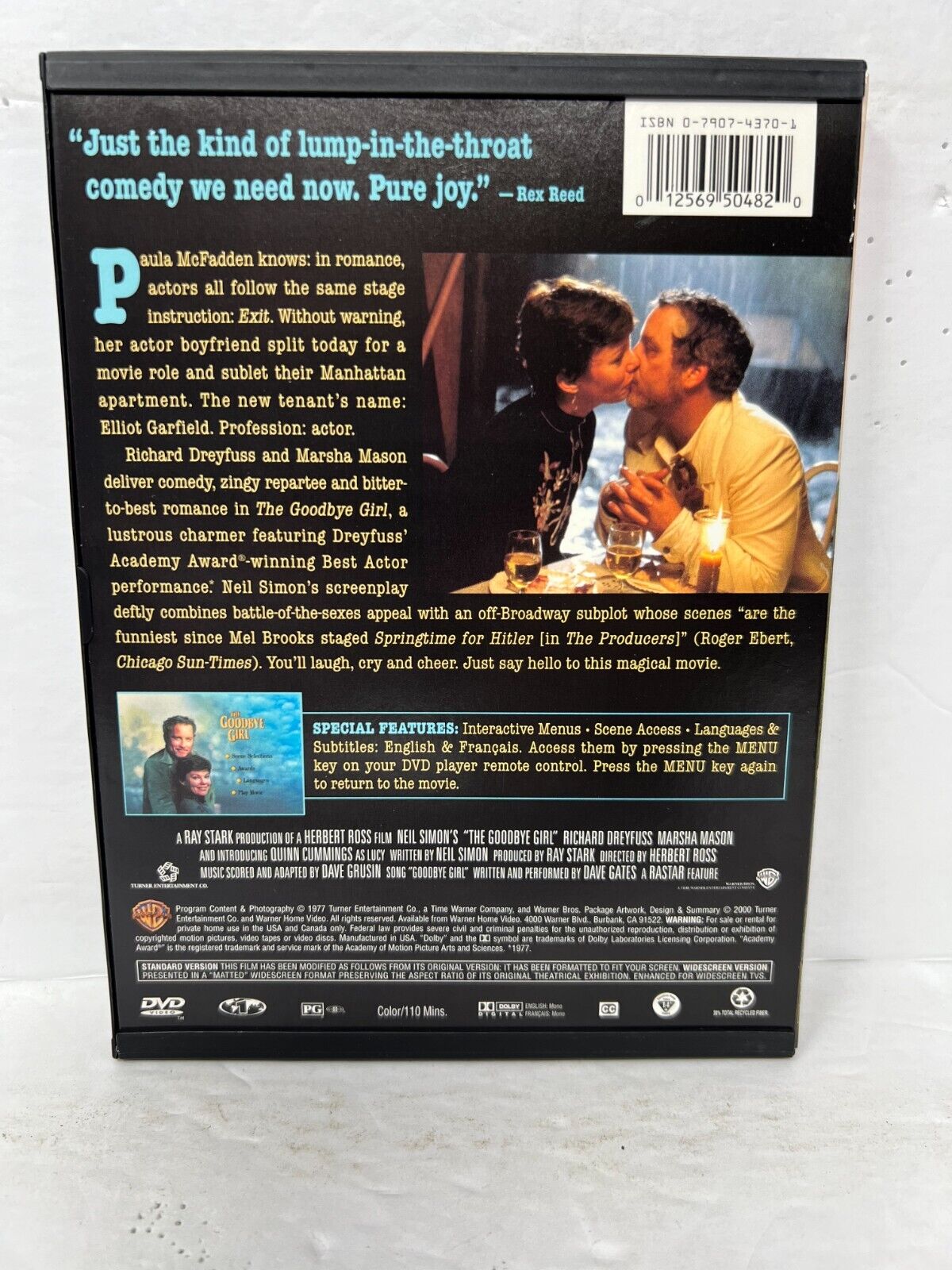 The Goodbye Girl (DVD) Romance Good Condition!!!