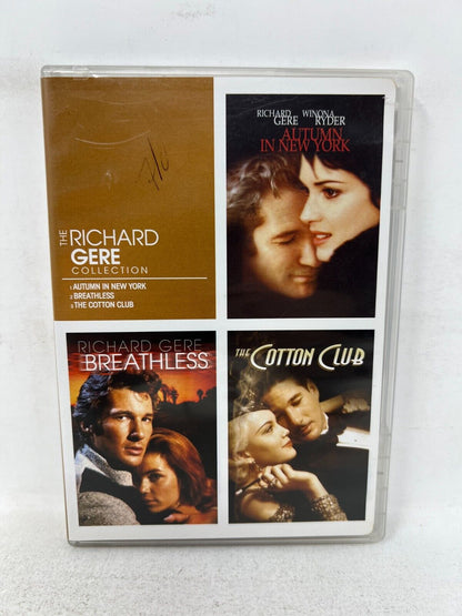 Richard Gere Collection Autumn in New York & Breathless & The Cotton Club (DVD)