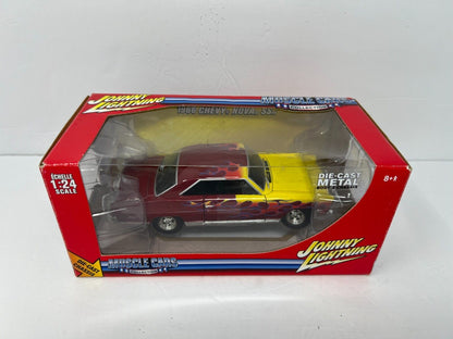 Johnny Lightning Muscle Car 1966 Chevy Nova SS 1:24 Diecast Metal Body & Chassis