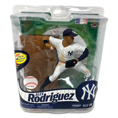 McFarlane MLB Series 29 Alex Rodriguez New York Yankees White Pinstripes Jersey