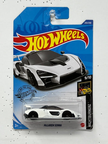 Hot Wheels Nightburnerz McLaren Senna White 1:64 Diecast Version 2