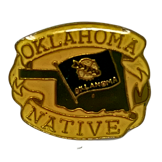 Oklahoma Native State Flag Cities & States Lapel Pin P1