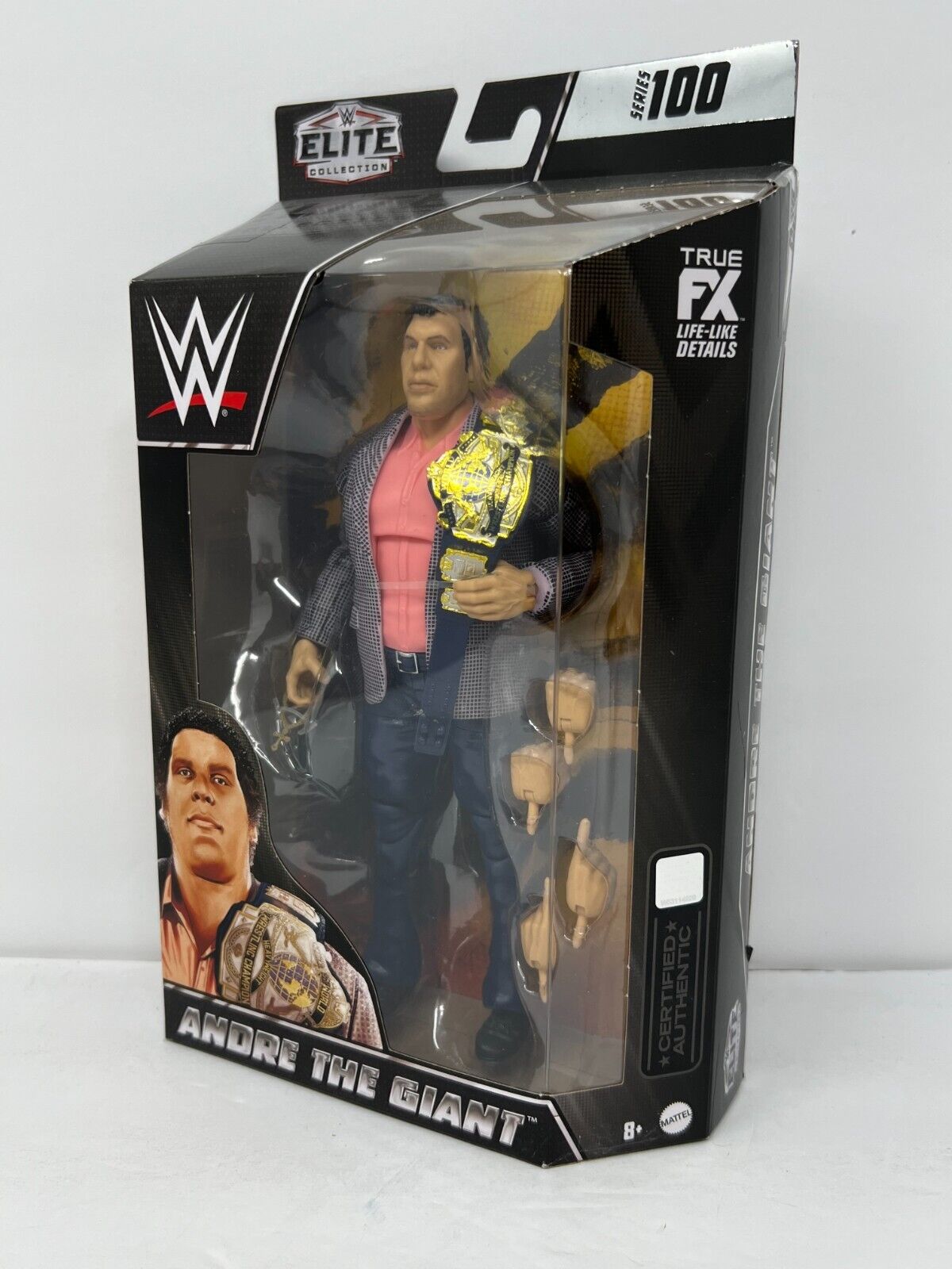 WWE Andre the Giant Elite Collection Series 100 Action Figure Championship Belt