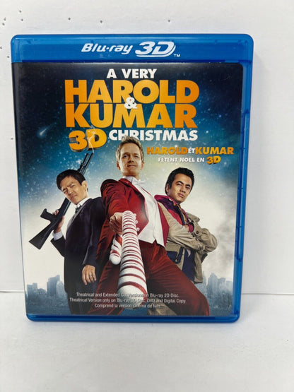 A Very Harold & Kumar Christmas (Blu-ray 3D) Comedy Good Condition!!!