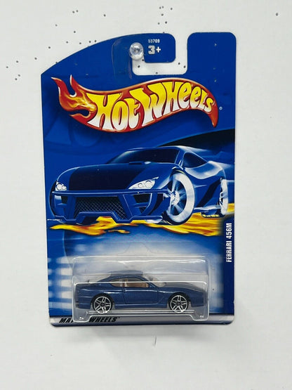 Hot Wheels Ferrari 456M Blue 1:64 Diecast Version 3