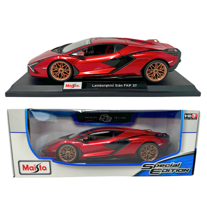 Maisto Lamborghini Sian FKP 37 Special Edition 1:18 Diecast Red Color