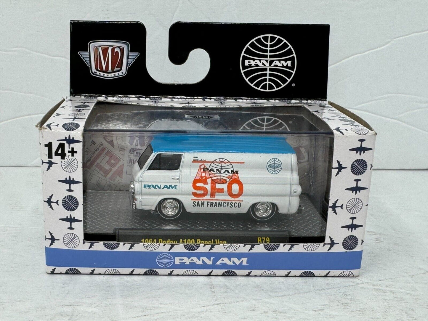 M2 Machines 1964 Pan-Am Dodge A100 Panel Van 1:64 Diecast