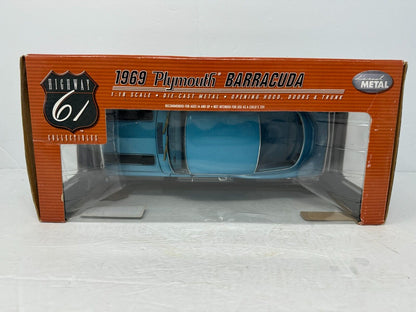 Highway 61 1969 Plymouth Barracuda 340 1:18 Diecast