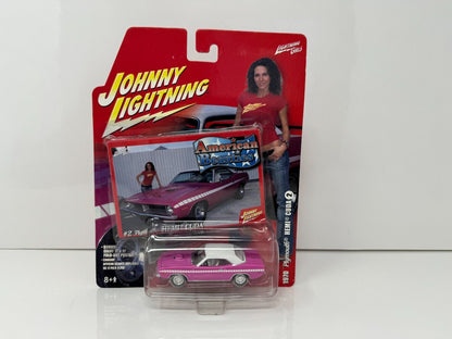 Johnny Lightning 1970 Plymouth HEMI Cuda American Beauties 1:64 Diecast