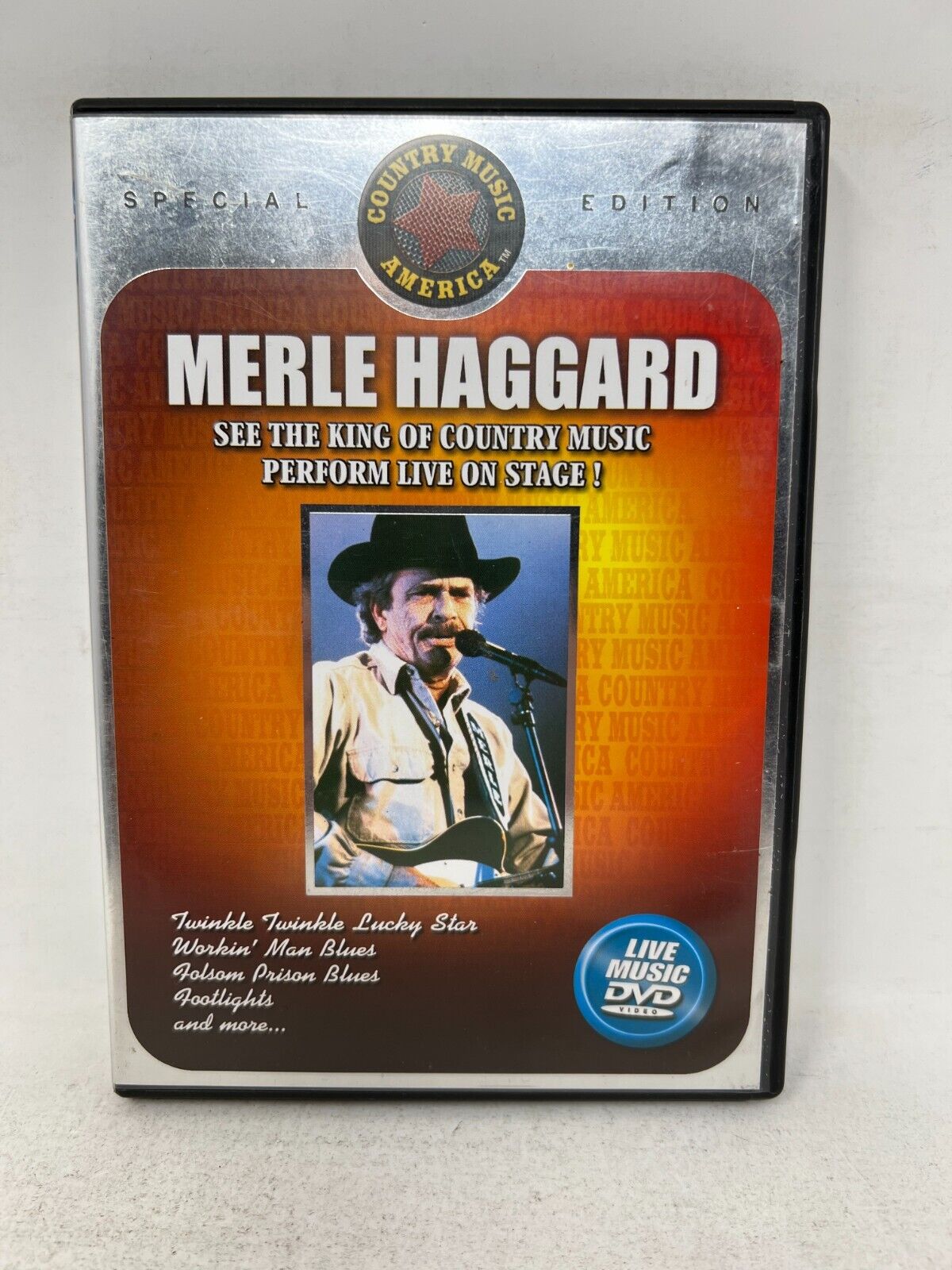 Country Music America Merle Haggard (DVD) Music Concert Good Condition!!!