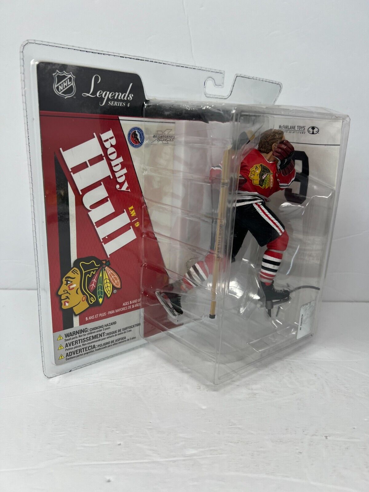 Mcfarlane NHL Legends Series 4 Bobby Hull Chicago Blackhawks (Red) Jersey Figure