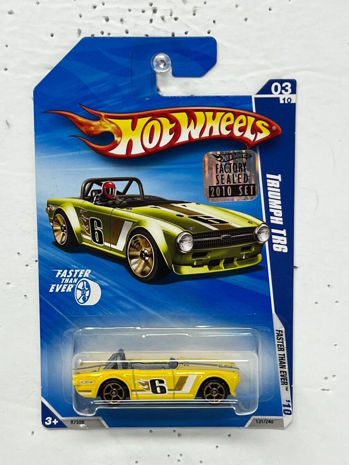 Hot Wheels Faster Than Ever Triumph TR6 1:64 Diecast Factory Sealed