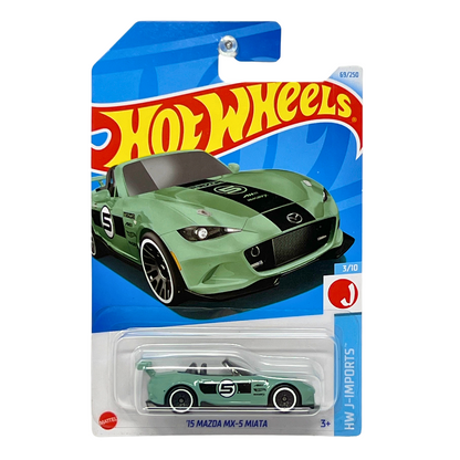 Hot Wheels HW J-Imports 2015 Mazda MX-5 Miata 1:64 Diecast