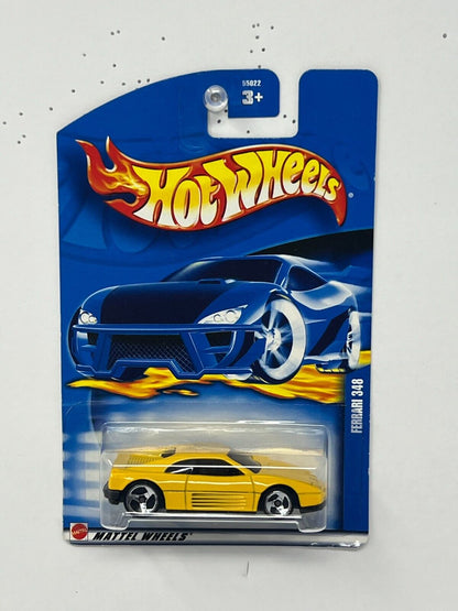 Hot Wheels Ferrari 348 Yellow 1:64 Diecast