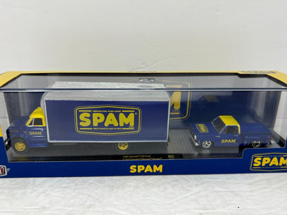 M2 Machines SPAM C60 Truck & 1979 Chevy Silverado Auto-Haulers 1:64 Diecast