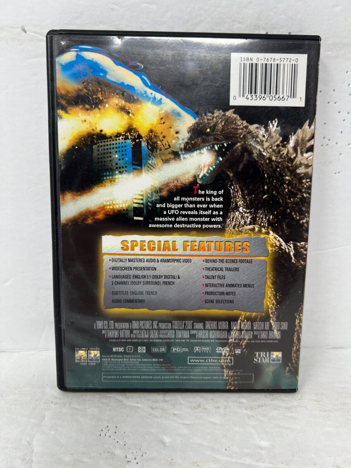 Godzilla 2000 (DVD) Sci-Fi Good Condition!!!