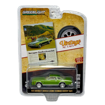 Greenlight Vintage Ad Cars 1973 Chevy Chevelle Laguna Hardtop 1:64 Diecast V2