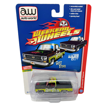 Auto World Weekend of Wheels 1973 Chevrolet Cheyenne Rat Fink 1:64 Diecast