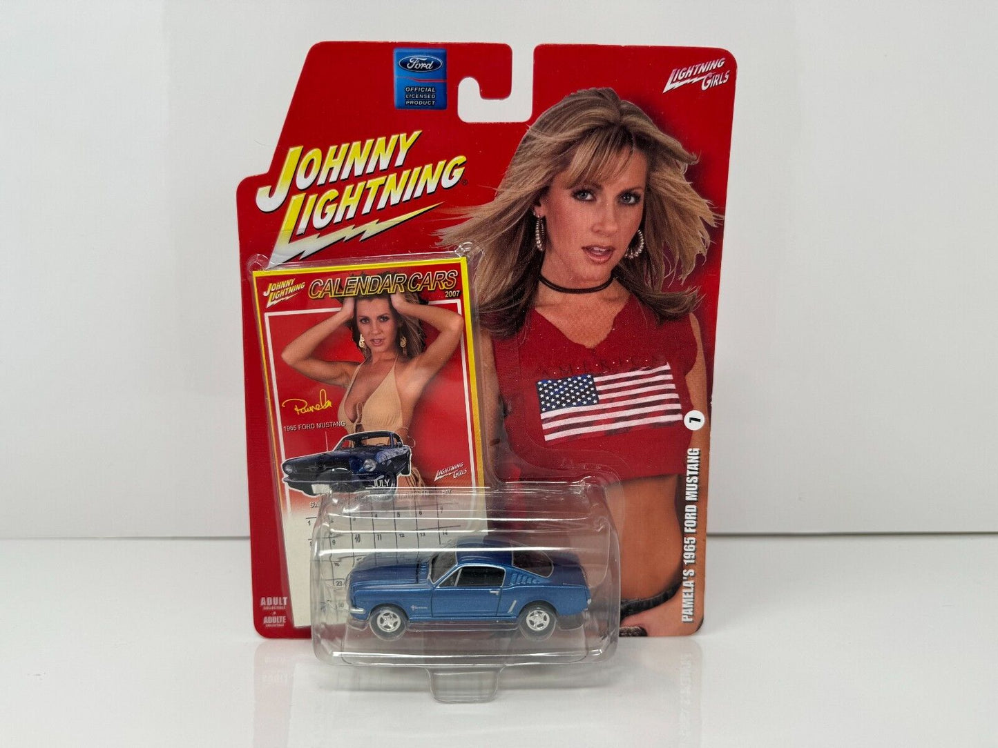 Johnny Lightning 1965 Ford Mustang Calendar Cars Pamela's 1:64 Diecast