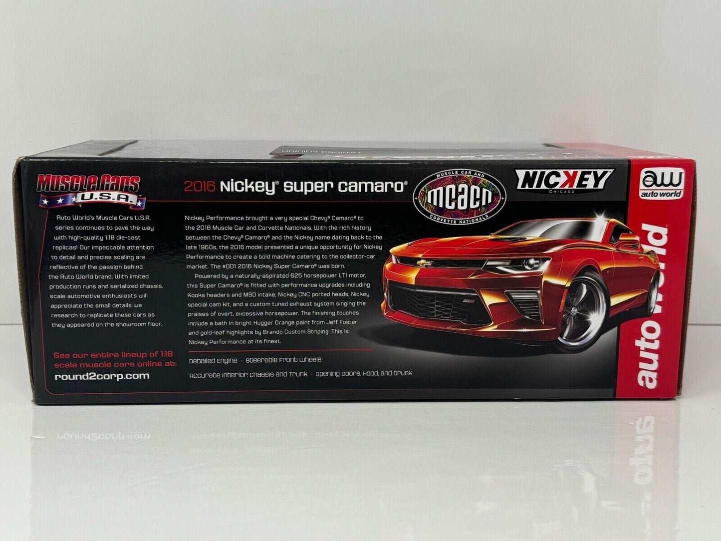 Auto World 2016 Nickey Super Chevy Camaro Limited Edition 1:18 Diecast