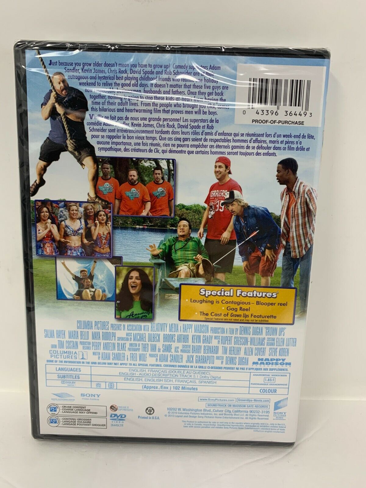 Grown Ups (DVD) Comedy Movie Brand New and Sealed!!!