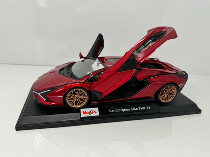 Maisto Lamborghini Sian FKP 37 Special Edition 1:18 Diecast Red Color