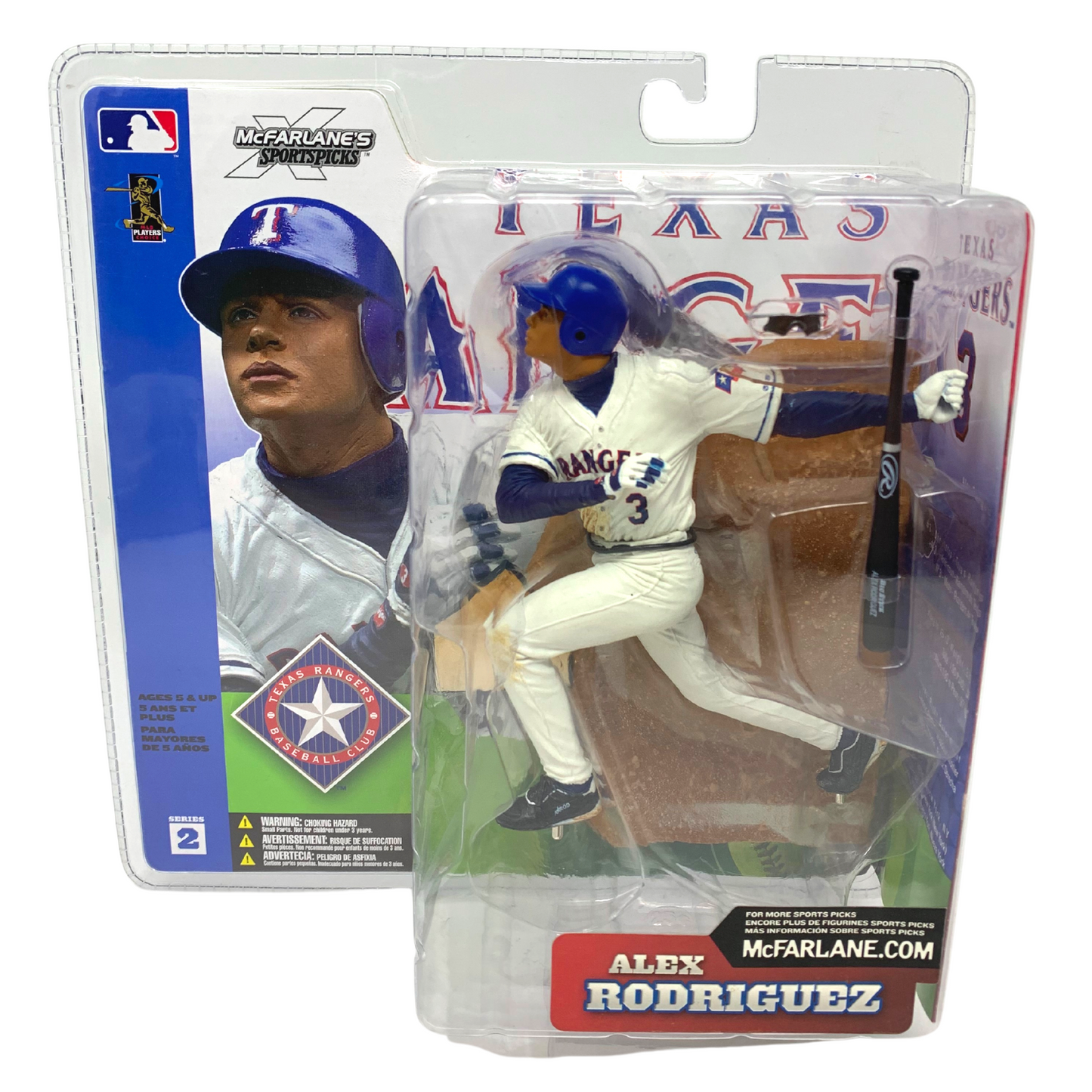 McFarlane MLB Series 2 Alex Rodriguez Texas Rangers Figurine