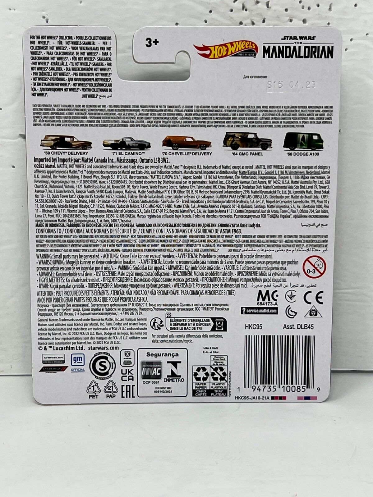 Hot Wheels Premium Star Wars The Mandalorian 1971 El Camino POP Culture 1:64 Diecast