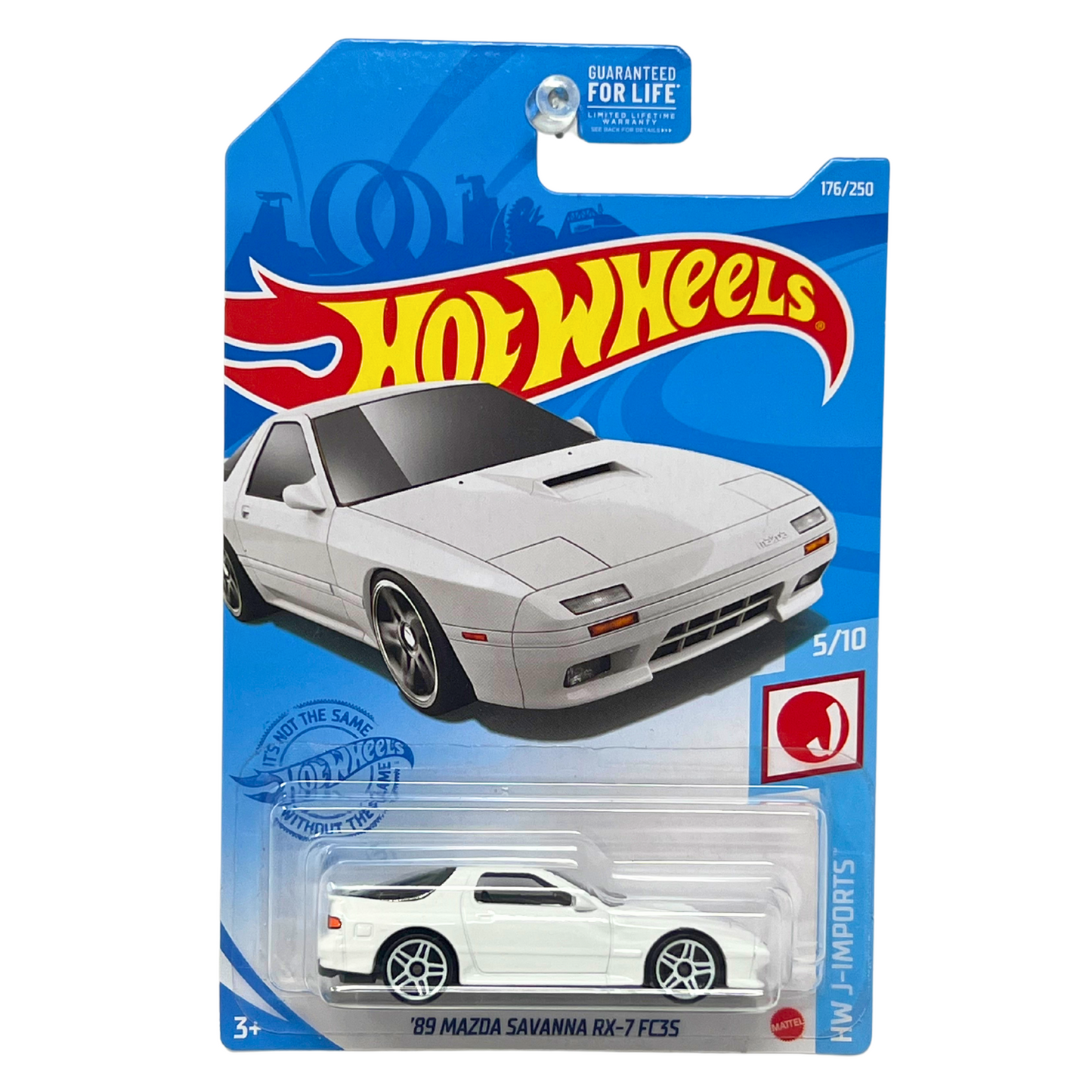 Hot Wheels HW J-Imports 1989 Mazda Savanna RX-7 JDM 1:64 Diecast White