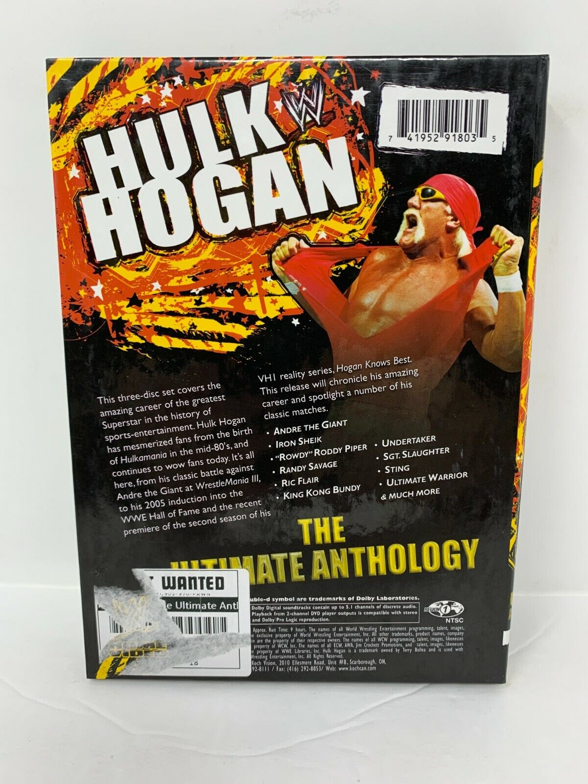 WWE Hulk Hogan The Ultimate Anthology (DVD)  Movie Boxset Good Condition!!!