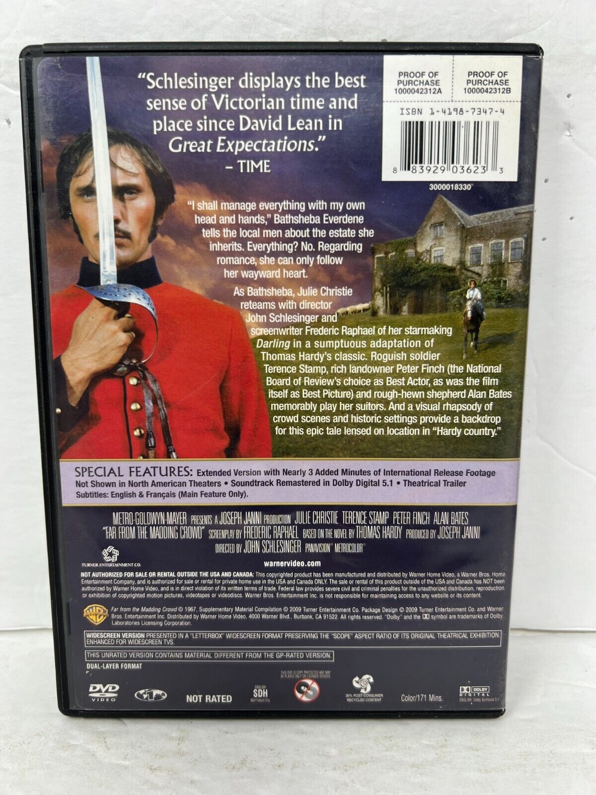 Far from the Madding Crowd (DVD) Romance Good Condition!!!