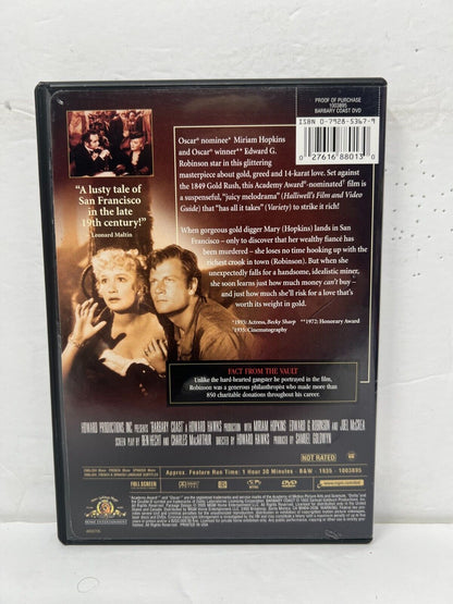 Barbary Coast (DVD) Adventure Good Condition!!!