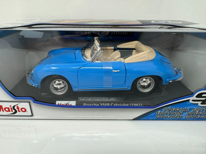 Maisto 1961 Porsche 356B Cabriolet Special Edition 1:18 Diecast