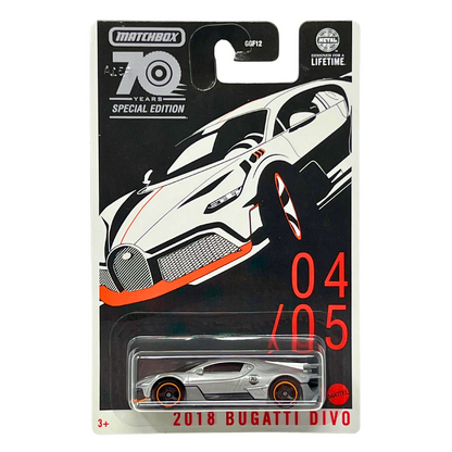 Matchbox 70th Anniversary Special Edition 2018 Bugatti Divo 1:64 Diecast V2