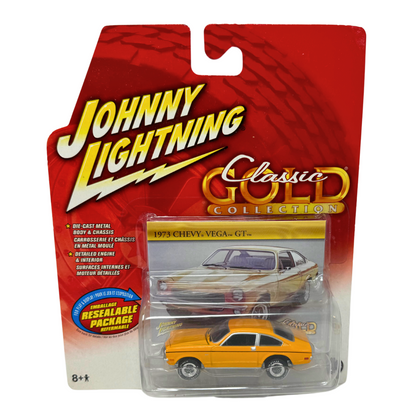 Johnny Lightning Classic Gold 1973 Chevrolet Vega GT 1:64 Diecast