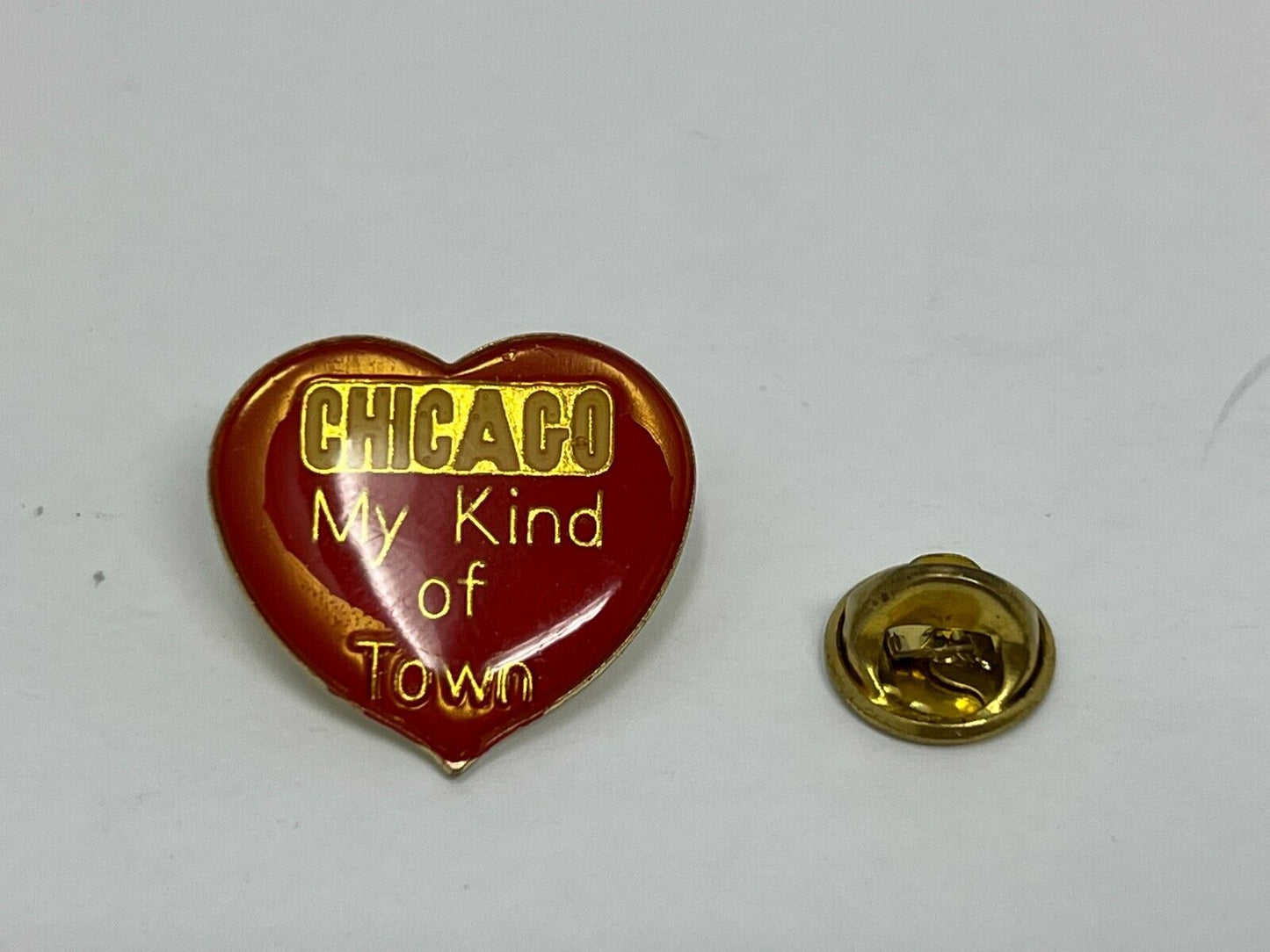 Chicago My Kind of Town Heart Souvenir Cities & States Lapel Pin P1