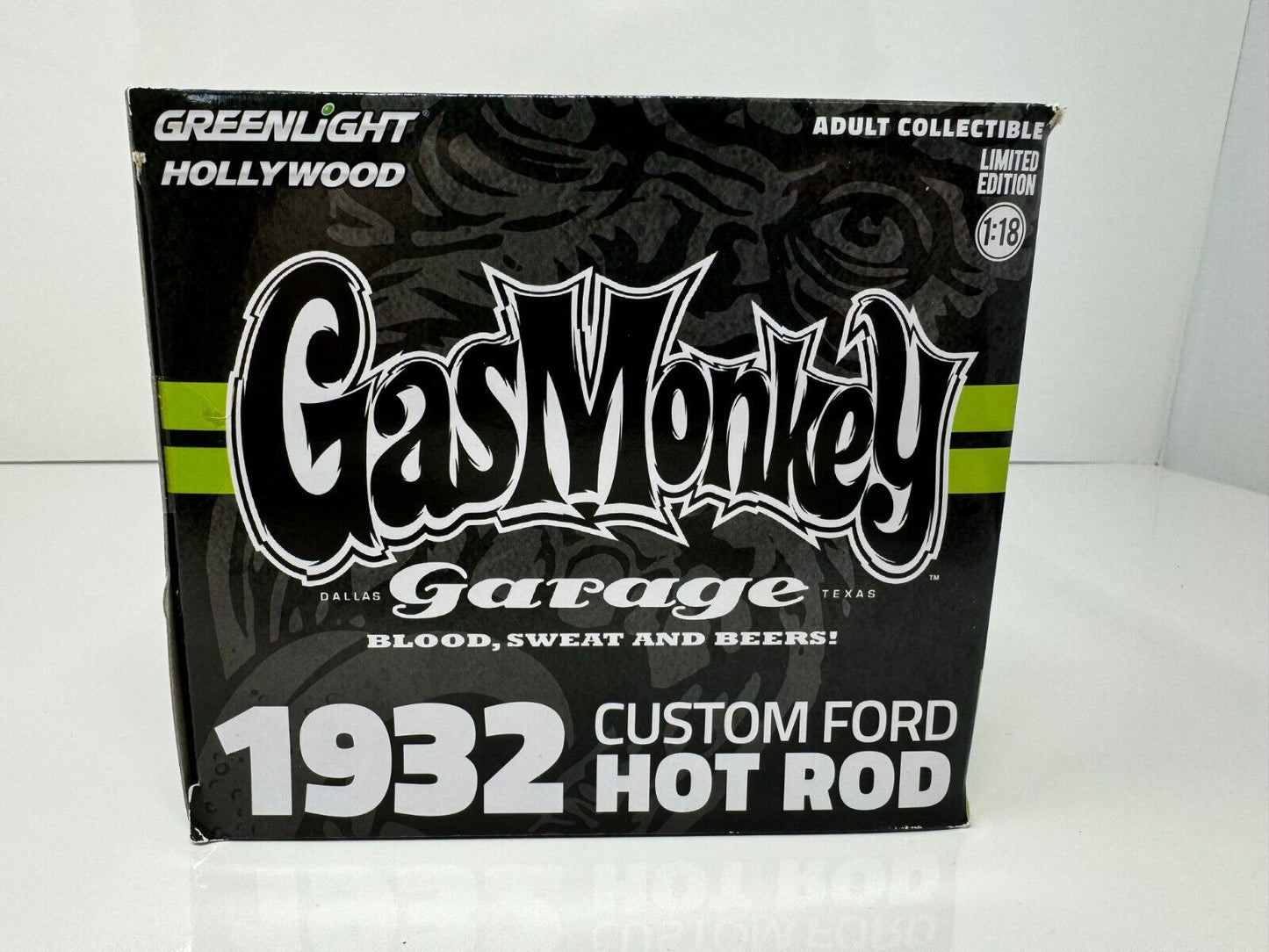 Greenlight Hollywood Gas Monkey Garage 1932 Custom Ford Hot Rod 1:18 Diecast