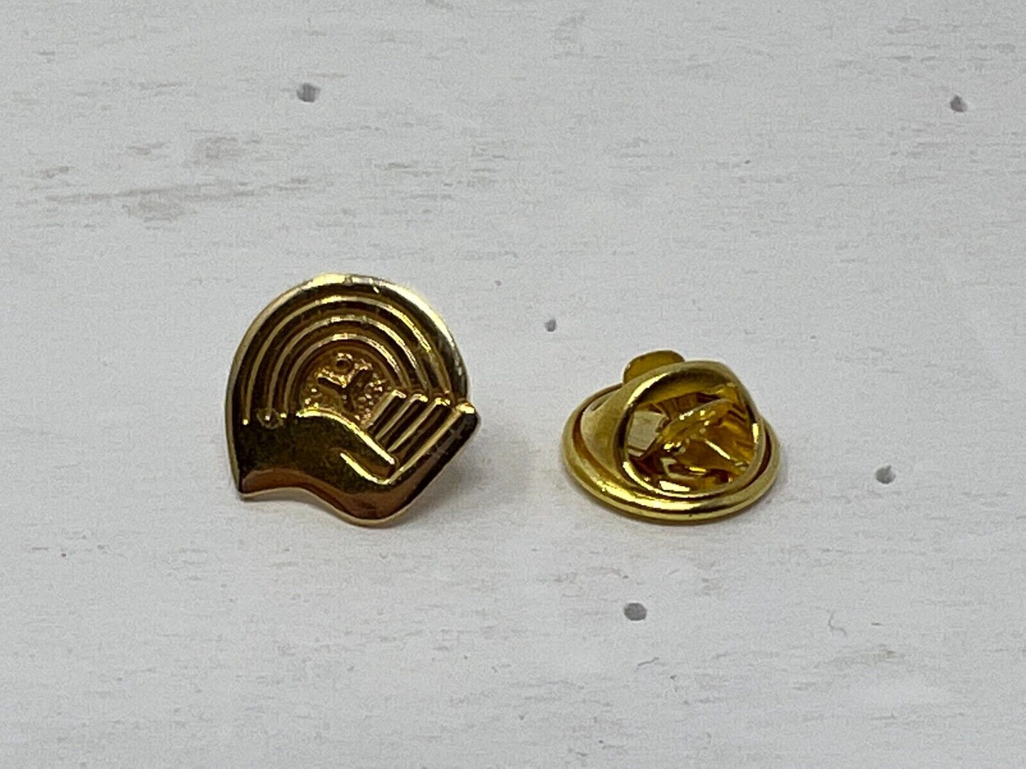 United Way Helping Hand Rainbow Lapel Pin