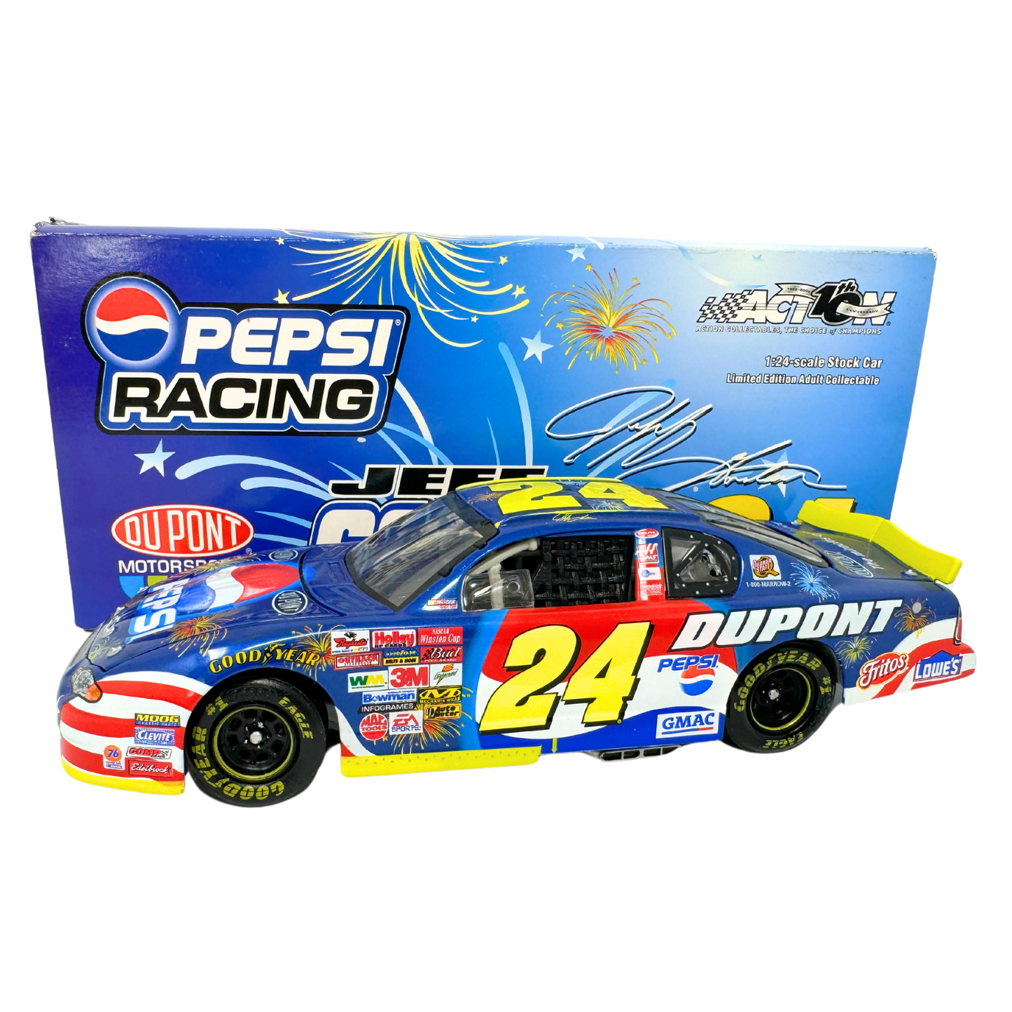 Action Nascar #24 Jeff Gordon DuPont Pepsi Daytona Chevy 1:24 Diecast