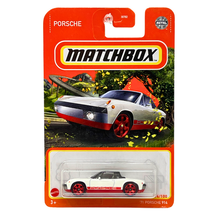 Matchbox 1971 Porsche 914 White 1:64 Diecast Version 4