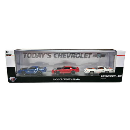 M2 Machines Today's Chevrolet 1985 Chevrolet Camaro 3-Pack IROC-Z 1:64 Diecast