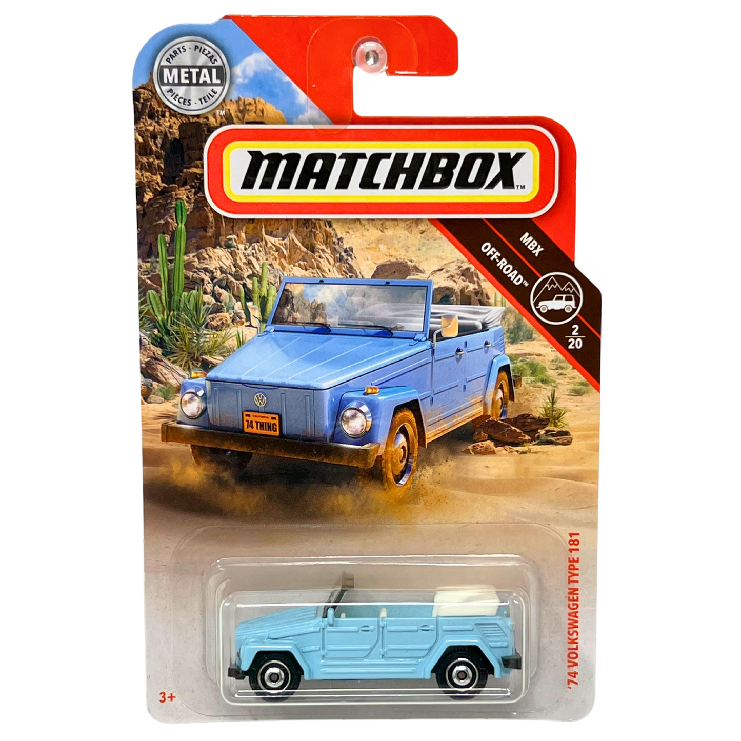 Matchbox MBX Off-Road 1974 Volkswagen Type 181 1:64 Diecast