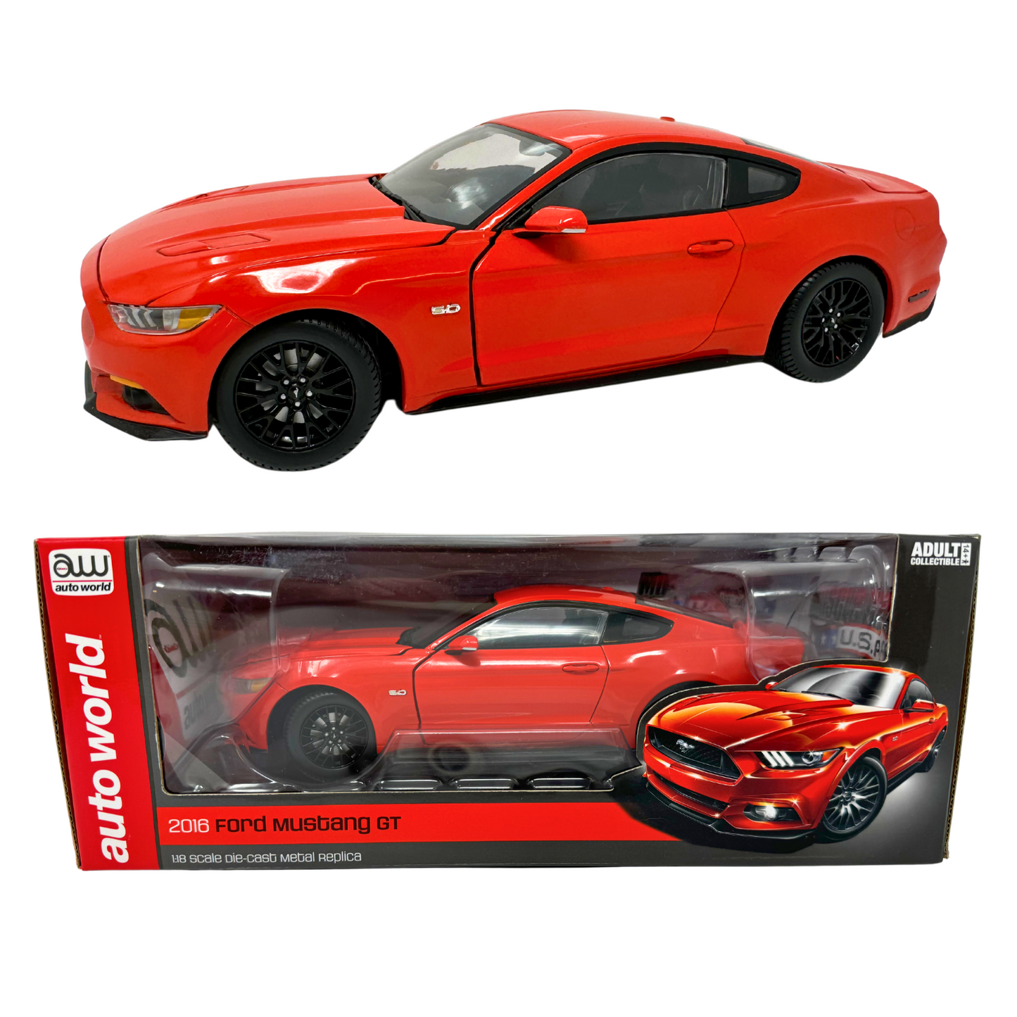 Autoworld 2016 Ford Mustang GT  1:18 Diecast Limited Edition 1 of 1001